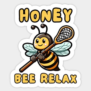 Lacrosse bee Sticker